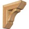 Ekena Millwork Legacy Slat Rough Sawn Bracket w/ Offset Brace, Western Red Cedar, 8"W x 22"D x 22"H BKT0806X22X22LEC06RWR - alternate 1